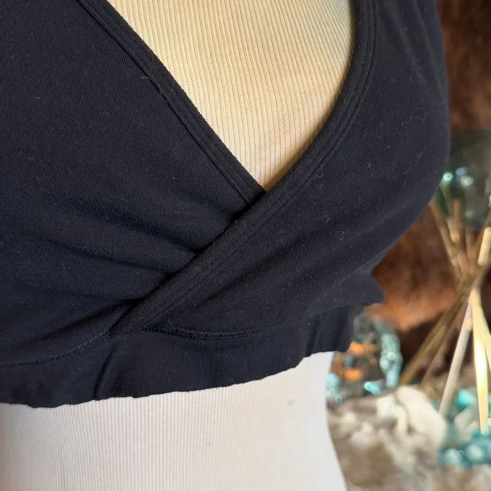 Women's Black Wrap Bralette 10 (2850)
